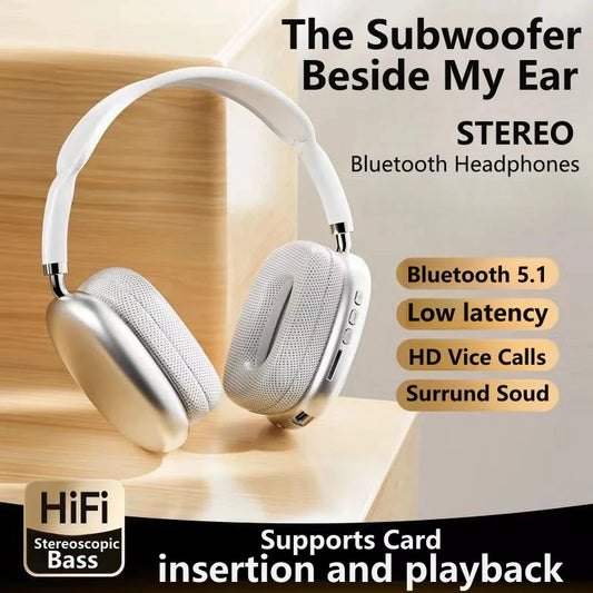 Auriculares inalámbricos P9 con Bluetooth, audífonos con micrófono para deportes al aire libre, videojuegos, cancelación de ruido